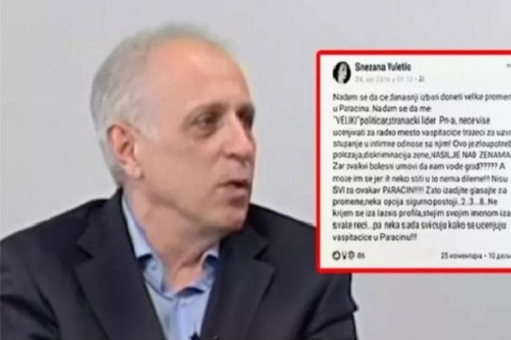 NOVI JUTKA? Brojne žene optužuju predsednika skupštine Paraćin da ih ucenjuje – POSAO ZA INTIMNE ODNOSE?!