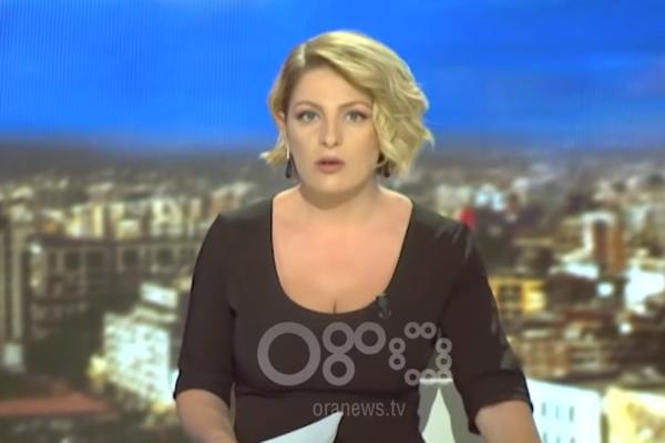 STRAH JOJ SE VIDEO U OČIMA! Dok je albanska voditeljka bila u PROGRAMU UŽIVO, tlo je počelo da podrhtava (VIDEO)