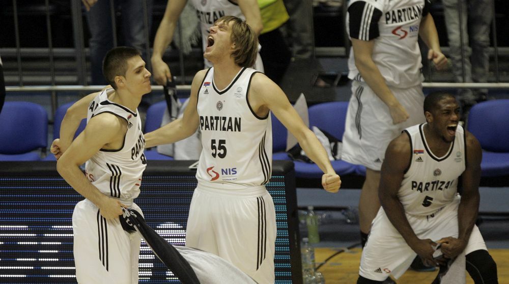Uroš Luković u dresu Partizana