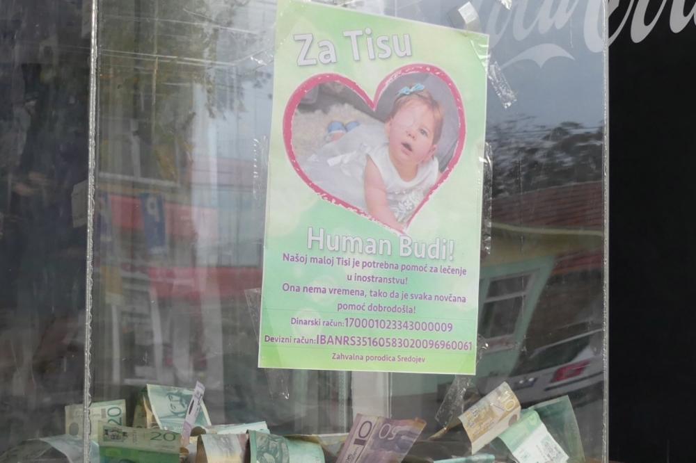 DA LI STE BRE NORMALNI? Lopovi u Kikindi ukrali novac iz kutije sakupljan za lečenje teško bolesnog deteta (FOTO)