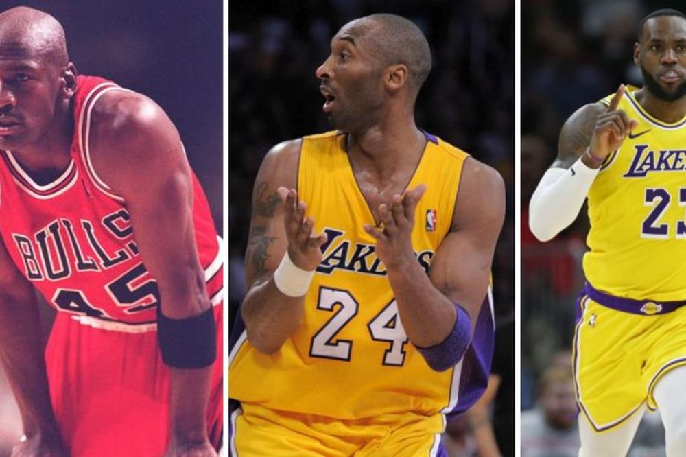 BRAJANT NIJE NI MEĐU 10 NAJBOLJIH SVIH VREMENA: Džordan prvi, Lebron drugi, a gde je Kobi? Ovo je Top 50 najboljih!