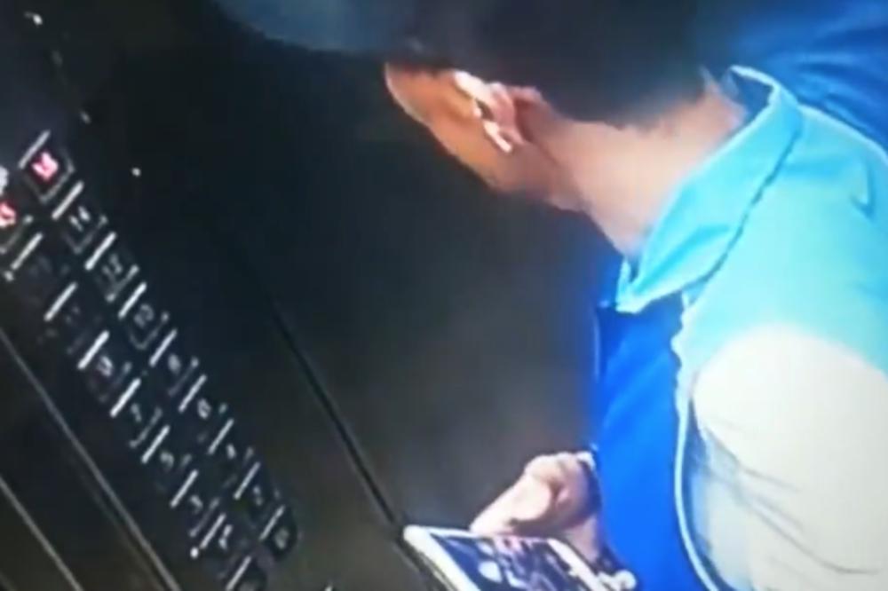 NEMA OBJAŠNJENJA ZA OVU ODVRATNOST! Kada vidite šta je DOSTAVLJAČ uradio u liftu, prevrnuće vam se želudac (VIDEO)