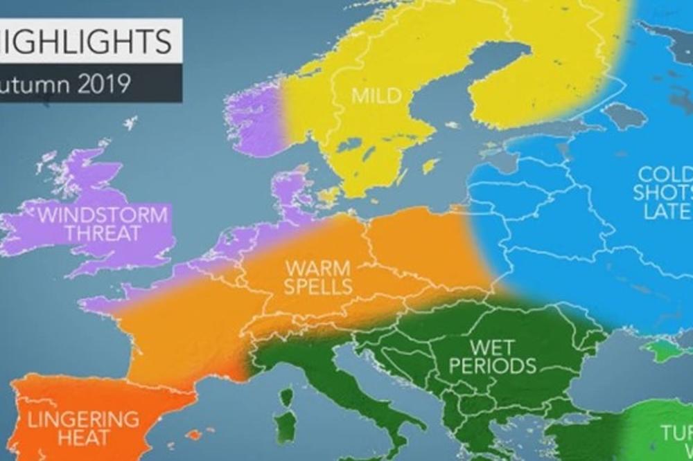 PREDVIĐANJA METEOROLOGA ZA PREDSTOJEĆU JESEN U EVROPI: Svuda MNOGO KIŠE, na BALKANU POTOP!
