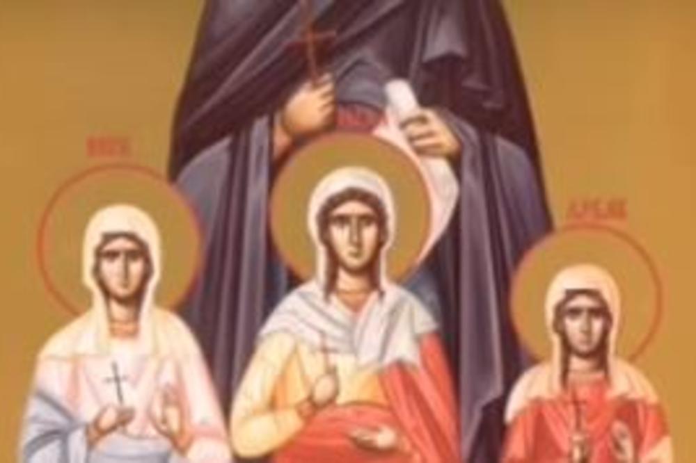 SRBI U PONEDELJAK SLAVE SVETE MUČENICE VERU, LJUBAV I NADU! Svi koji imaju žensku decu, moraju da urade važnu stvar
