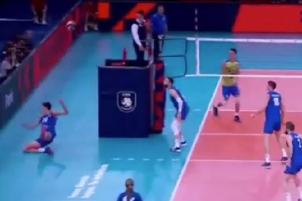 GRBIĆEV DUH UŠAO U SRPSKOG ODBOJKAŠA: Ovaj poen je dokusurio Slovence, a mnogo podseća na onaj Vanjin iz Sidneja!