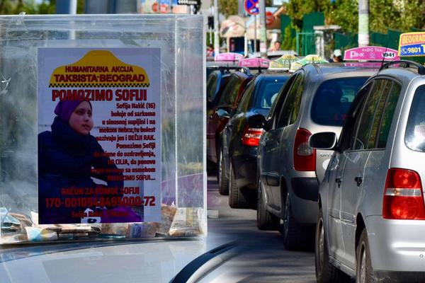 SVAKO ZLO ZA NEKO DOBRO! Taksisti napravili KOLAPS u saobraćaju, ali su zato organozovali HUMANITARNU AKCIJU!