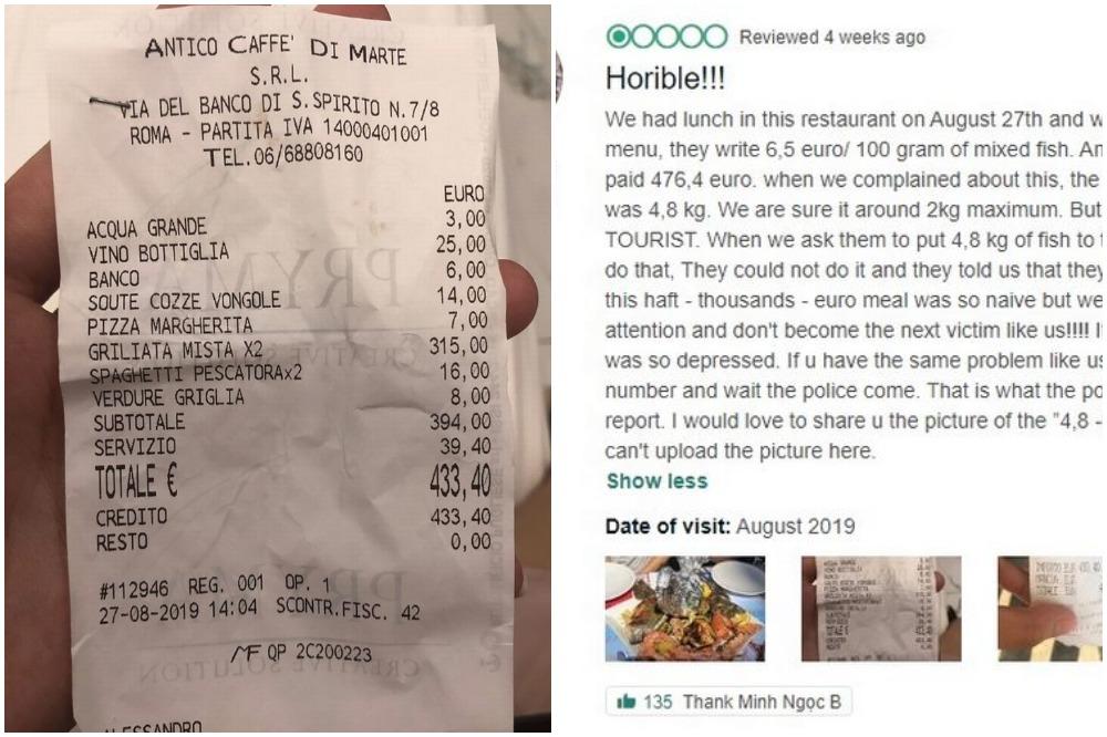 DVE PORCIJE ŠPAGETA PLATILI 430 EVRA! Ovaj RESTORAN je najveća turistička prevara ikada! Ovo je SRAMNO (FOTO)