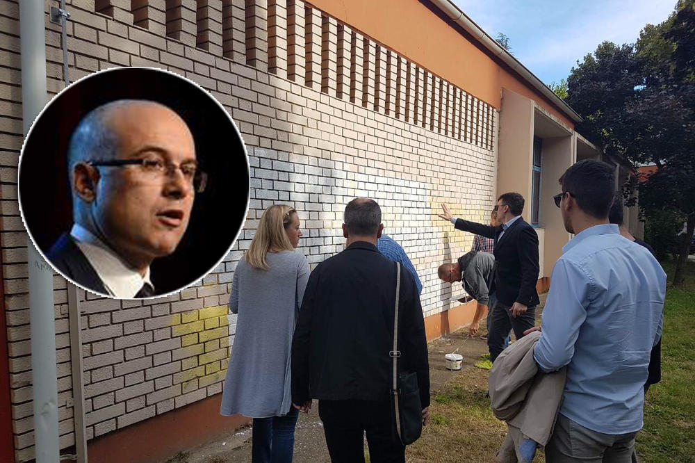 IZBRISAN GRAFIT MRŽNJE U NOVOM SADU! Vučević: Nema mesta za ekstremizam, Novosađani su za mir, stabilnost, napredak