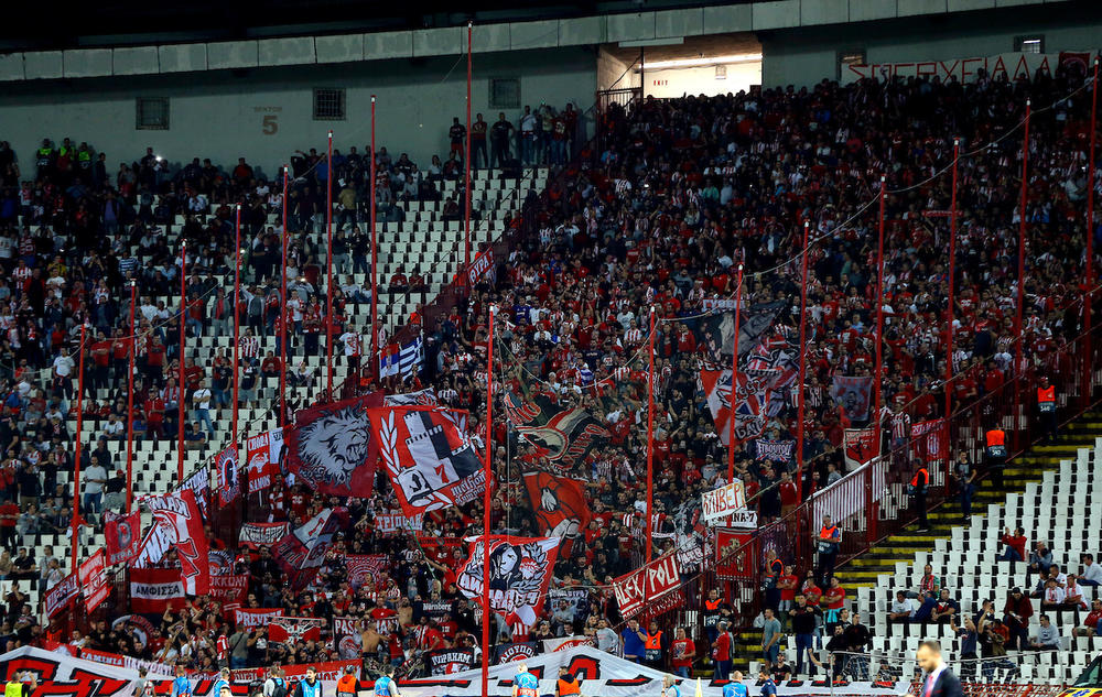 Navijači Olimpijakosa na Marakani