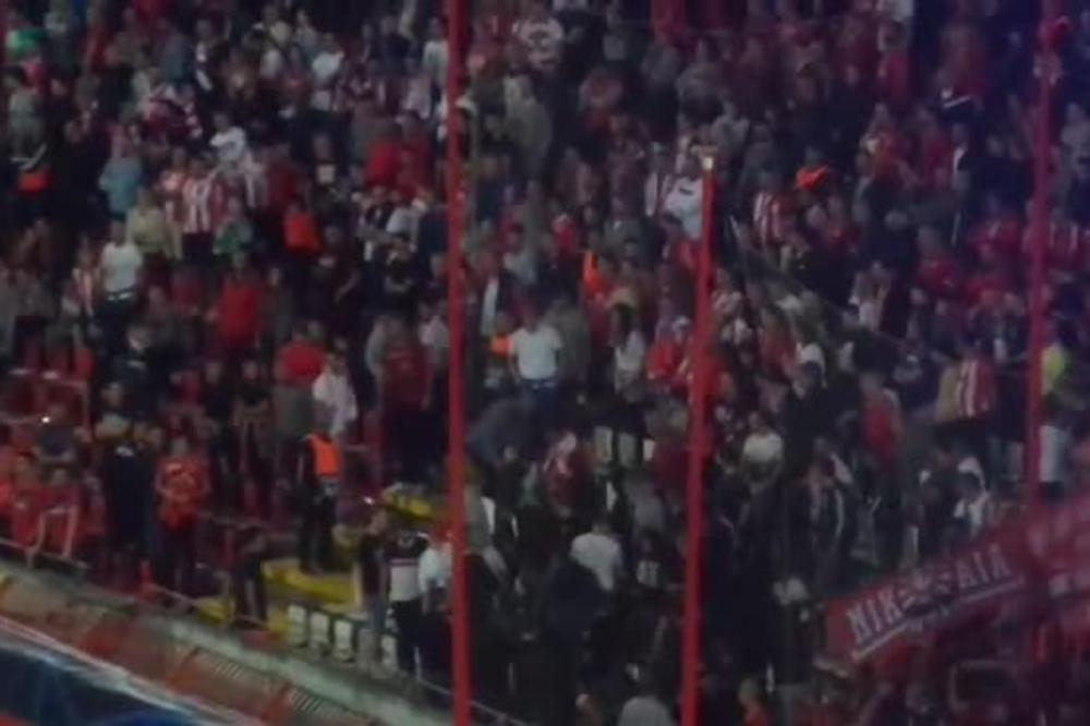 OVO NISTE MOGLI DA VIDITE NA TV: Sukob na južnoj tribini Marakane tokom meča Zvezde i Olimpijakosa!
