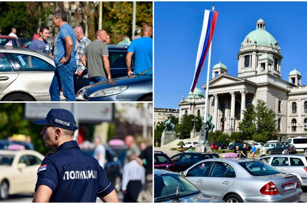 TAKSISTI SU DANAS OPET PRAVILI FRKU U BEOGRADU! Ceo grad je bio na nogama, NAROD PEŠAČIO, ONI STAJALI (FOTO)