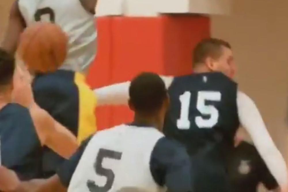 PONOVO RADE JOKIĆEVE OČI NA LEĐIMA: Nikola se sprda sa saigračima već na prvom treningu, magija je opet u modi!