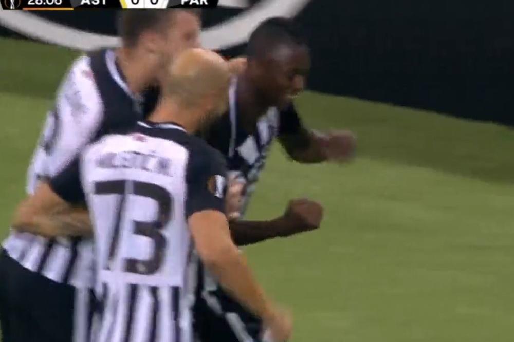 SADIK ZA EKSTAZU GROBARA: Karambol u šesnaestercu, pa topovski udar napadača Partizana za vođstvo crno-belih!