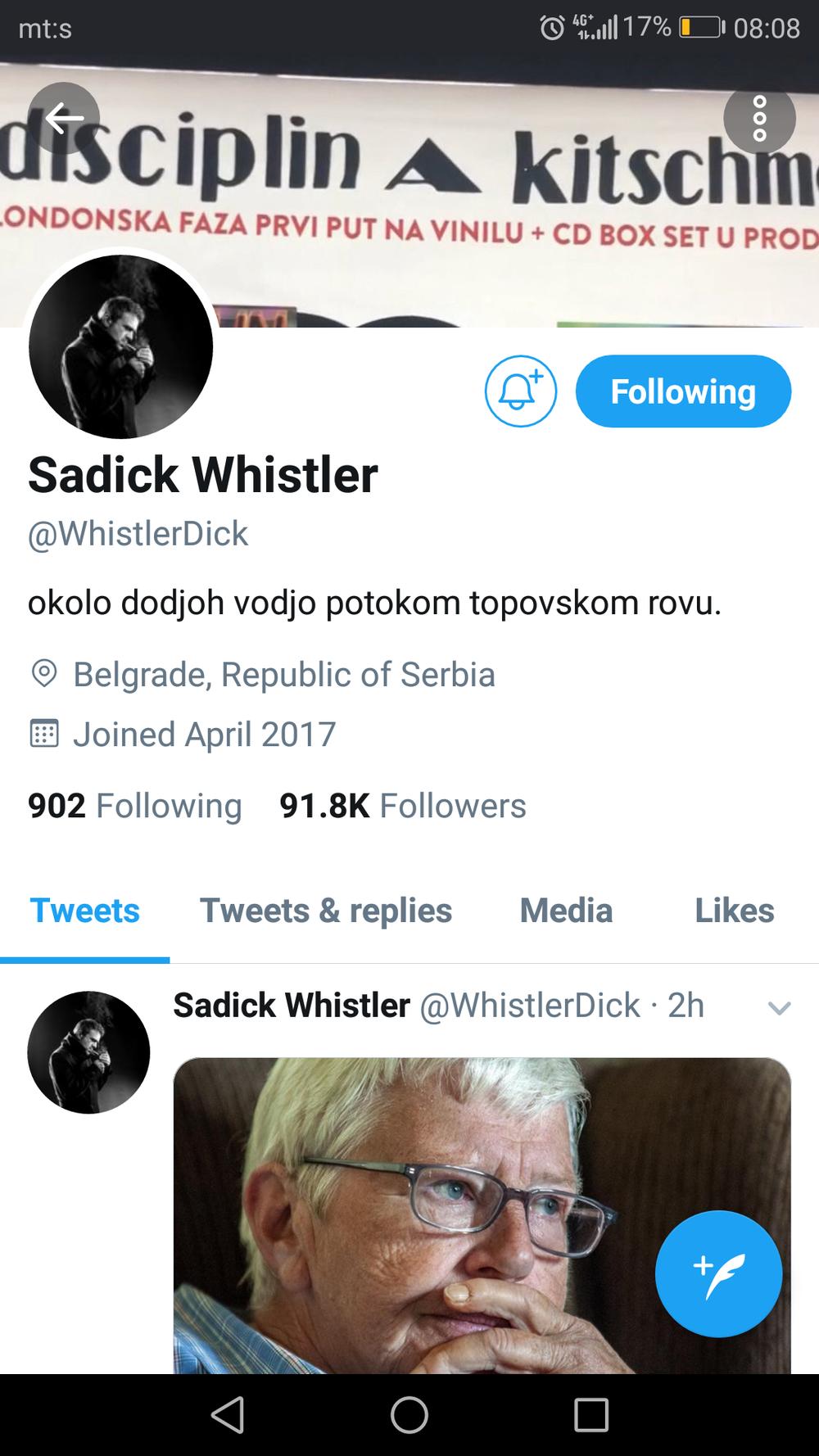 Sergej Trifunović je promenio svoje ime na Tviteru zbog Sadika