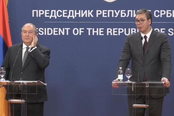 VUČIĆ UGOSTIO PREDSEDNIKA JERMENIJE: Naši odnosi su dobri, IMAMO MNOGO TOGA ZAJEDNIČKOG (FOTO) (VIDEO)