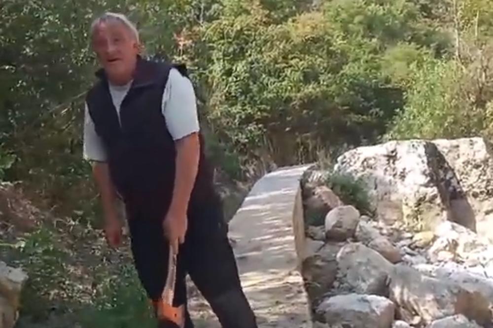 SEKIROM ĆU GLAVU DA OTKINEM ONOM KO SE OVDE BUDE ŠETAO! Vlasnik mini hidro-elektrane preti, OVO JE SKANDAL (VIDEO)