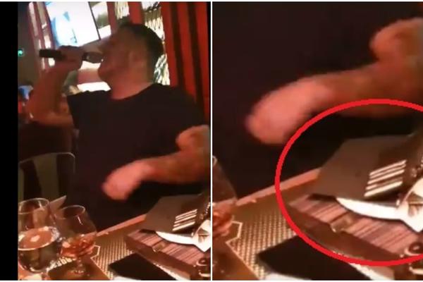 DARKO LAZIĆ PEVA, A ISPRED NJEGA IZVUČENE LINIJE! Spreman da ŠMRKNE: Šokantan snimak PODELIO SRBIJU
