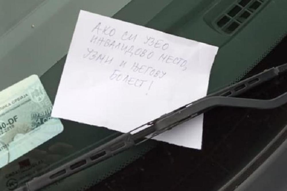 AKO SI MU UZEO MESTO, UZMI I NJEGOVU BOLEST: Bahati vozač džipa iz Šapca dobio je MORBIDNO PISMO (FOTO)