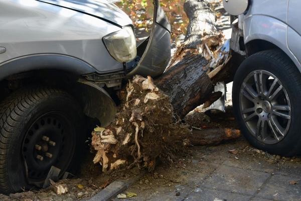 STRAVIČAN PRIZOR USRED BEOGRADA! Auto uleteo u baštu restorana u centru, IMA POVREĐENIH! (FOTO) (VIDEO)