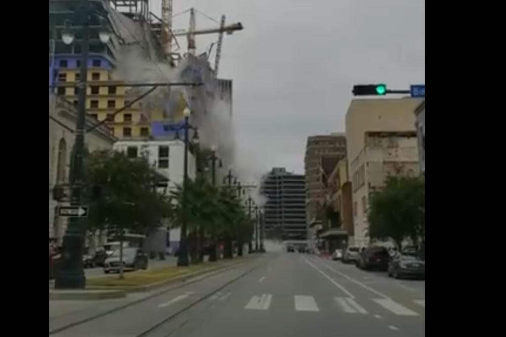 SRUŠIO SE HOTEL! Panika u Nju Orleansu, ima mrtvih (VIDEO)