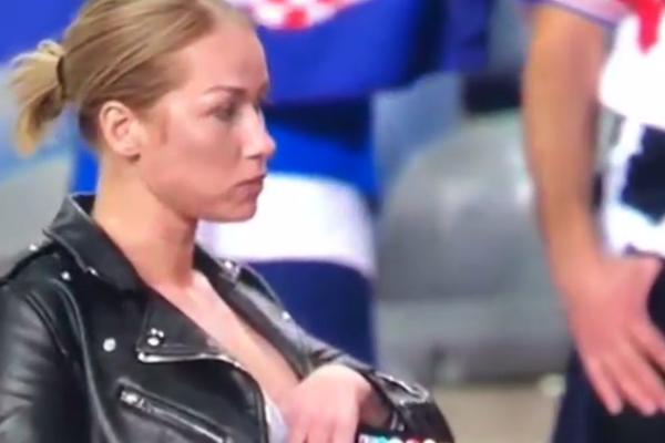 UPALA JOJ JE KOKICA U BUJNI DEKOLTE, A ONDA... Kamerman odlepio zbog zanosne hrvatske navijačice!