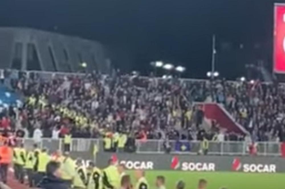 ALBANCI VIKALI UČK, UČK - CRNOGORCI REAGOVALI BATINAMA: Sukob navijača na utakmici Kosova i Đetića!