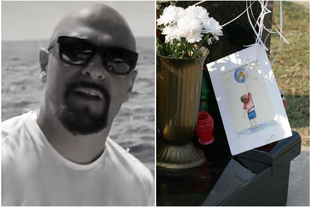 GRUOVI SINOVI SE OPROSTILI OD OCA: Na grobu visi SIMBOL njihove besmrtne ljubavi! Dečak sa slike TERA SUZE NA OČI!