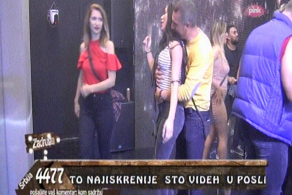 GAGI ŠČEPAO NATAŠU OTPOZADI PA JE NIJE ŠTEDEO: Đogani započeo bahanalije u Zadruzi