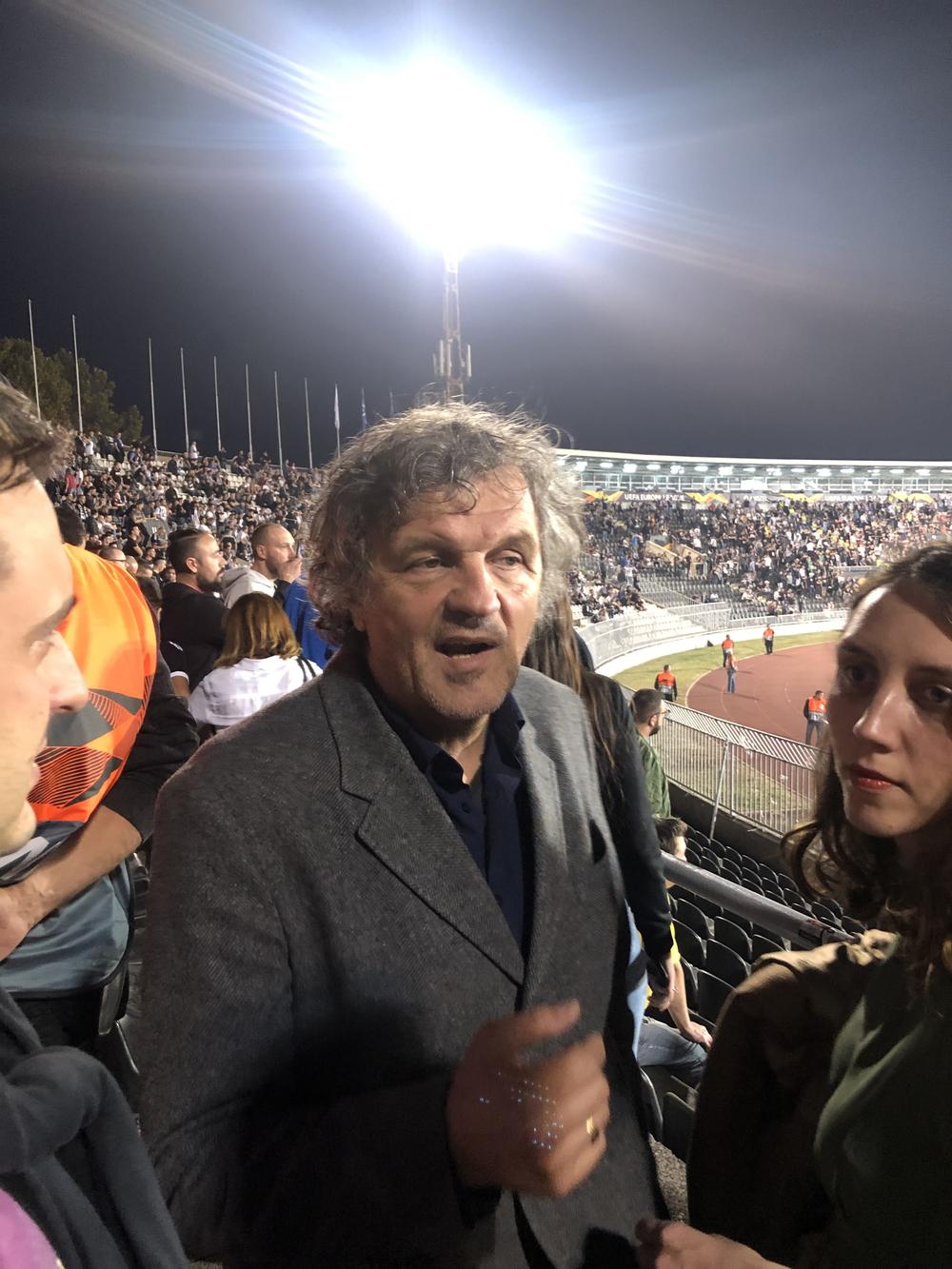 Emir Kusturica je došao da bodri Partizan protiv Mančester junajteda