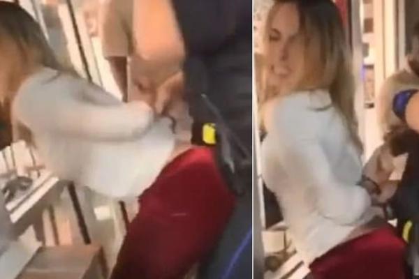 TRLJALA SE O POLICAJCA DOK JE HAPSIO! Razuzdana plavuša ga pitala: SVIĐA LI TI SE?Pogledajte rekaciju (VIDEO)