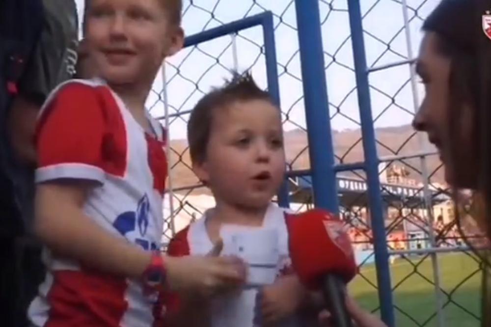 NIJE NI POŠAO U ŠKOLU, ALI NEMA ŠTA NE ZNA O ZVEZDI: Mališan je oduševio svakog Deliju na meču u Surdulici!