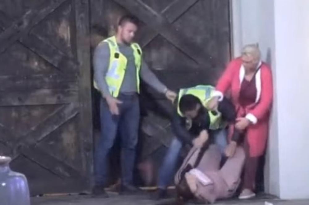 POJAVIO SE USPORENI SNIMAK MILJANINOG PADA: Evo da li se Kulićka sama BACILA NA POD ili je obezbeđenje gurnulo!