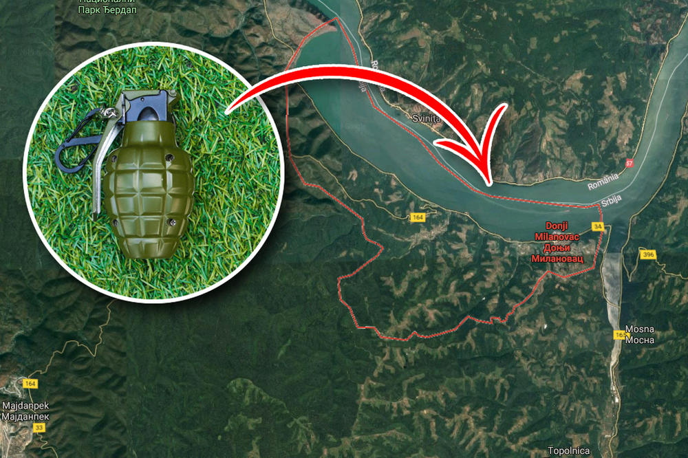 KAŠIKARA JE ODSKOČILA, GELER SE PROSUO NA SVE STRANE! Bačena bomba u centru Donjeg Milanovca