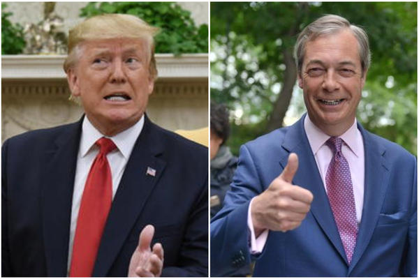 TRAMP ŽELI DA FARADŽ BUDE NOVI PREMIJER VELIKE BRITANIJE: Lider PARTIJE BREGZITA odmah je KRENUO u KAMPANJU