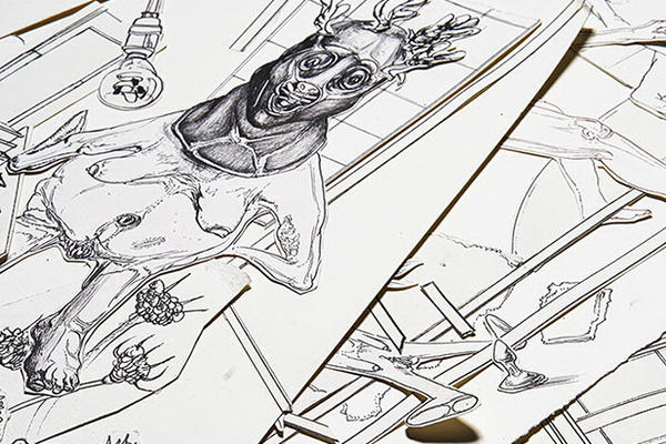 Izložba crteža Vladimira Lalića Kohezivna stanja