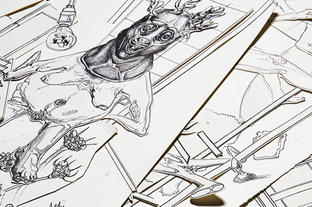 Izložba crteža Vladimira Lalića Kohezivna stanja