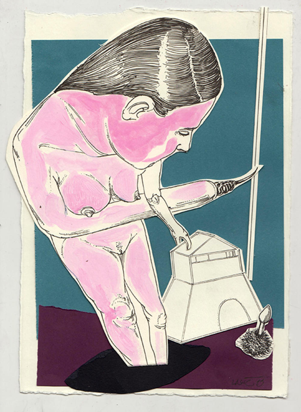 Kolaz II, 17x25 cm, 2019.