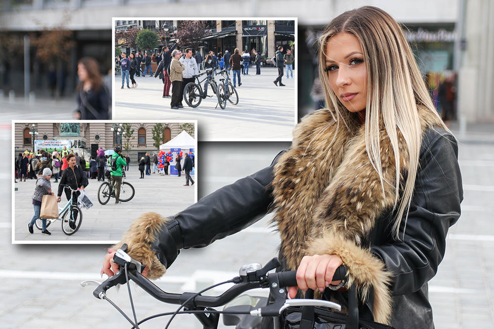 TESTIRALI SMO PRESLOŽENE KOCKE NA TRGU REPUBLIKE IZ UGLA BICIKLISTE: Bilo je ludo i brzo (FOTO)