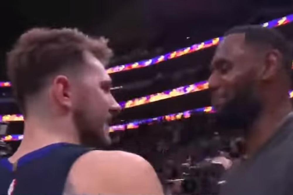 POSLE EPSKOG OKRŠAJA DONČIĆA I LEBRONA: Džejms citirao čuvenu psovku Semjuela El Džeksona kad je zagrlio Luku!