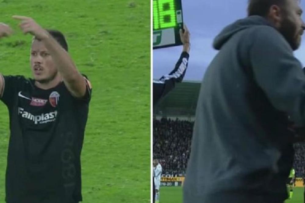 SRAMNO PONAŠANJE NIKOLE NINKOVIĆA: Saigrač mu nije dao da izvede penal, pa je pobegao sa utakmice! Čeka ga otkaz!