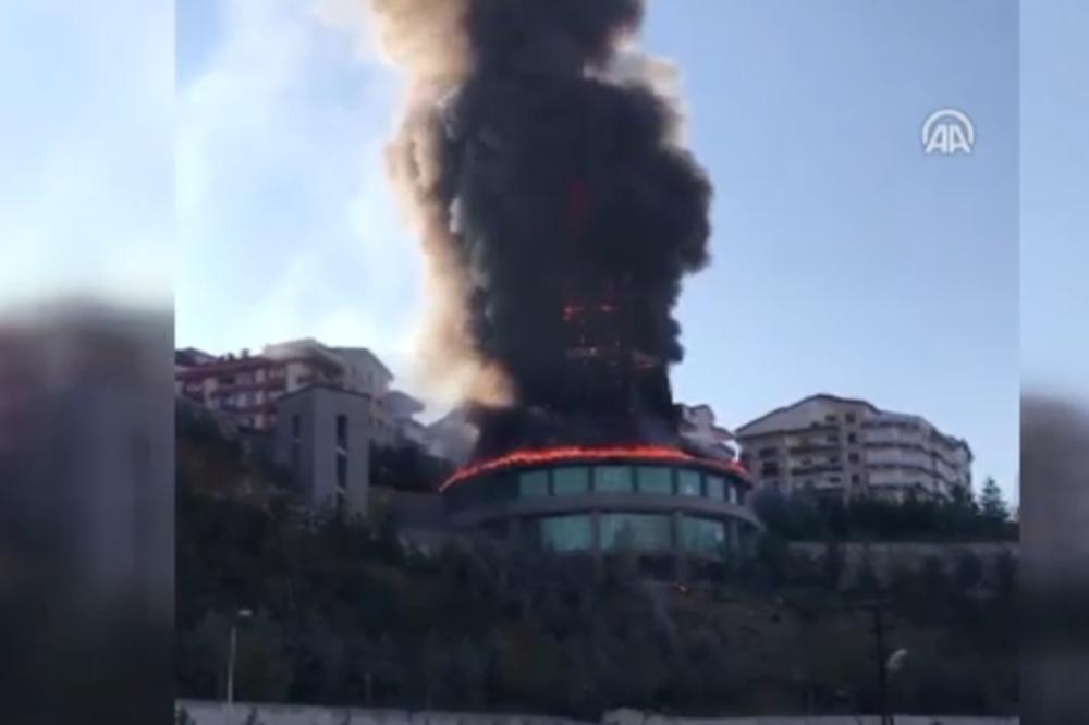 HAOS U ANKARI, OGROMAN POŽAR GUTA ASTRONOMSKI CENTAR: Vatrogasci gase vatrenu stihiju! (VIDEO)