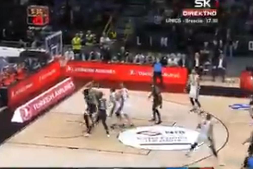 U ARENI JE POSTIGNUT NAJBIZARNIJI AUTOKOŠ IKADA: Partizan može i tako da dođe do poena!