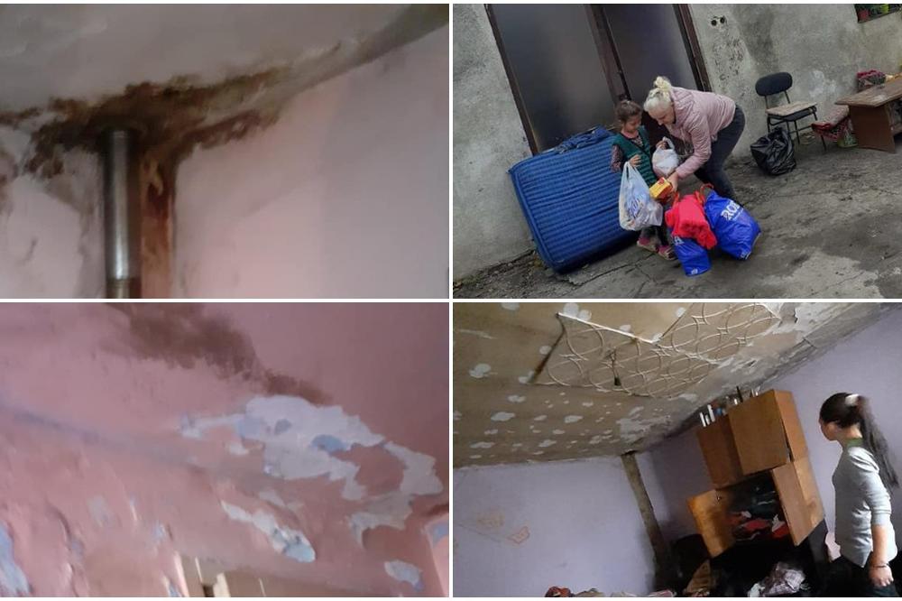 SONJA (35), NJENA SVEKRVA, SIN (7) I ĆERKA (8) ŽIVE U STRAĆARI U POŽAREVCU! Nemaju KROV, po celu noć skupljaju VODU