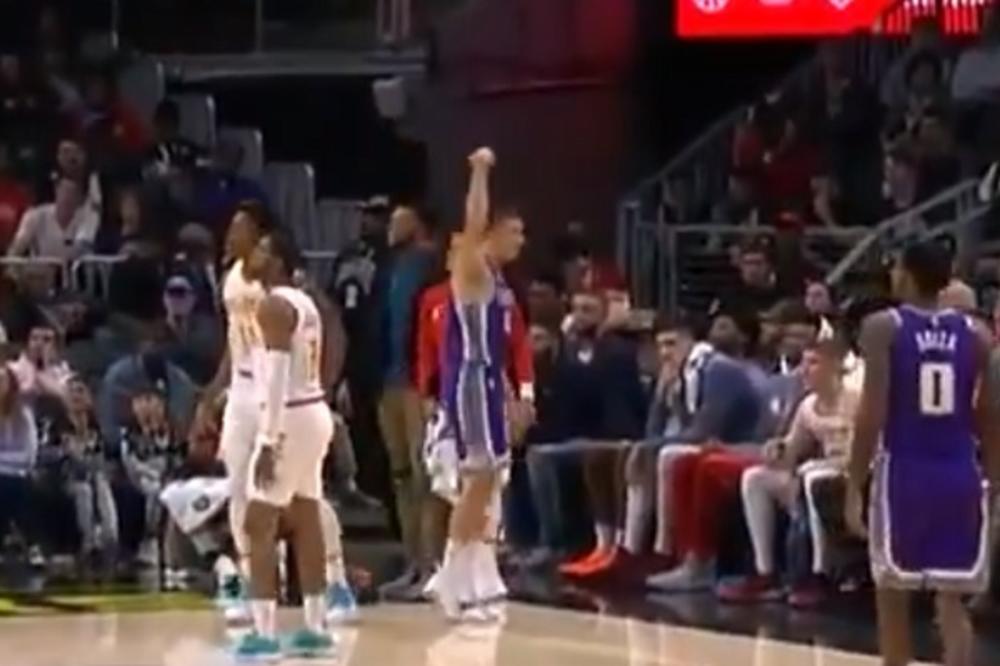TO MOŽE SAMO BOGDAN: Bogdanović postigao trojku leđima okrenut košu - komentator hteo da iskoči iz kabine!