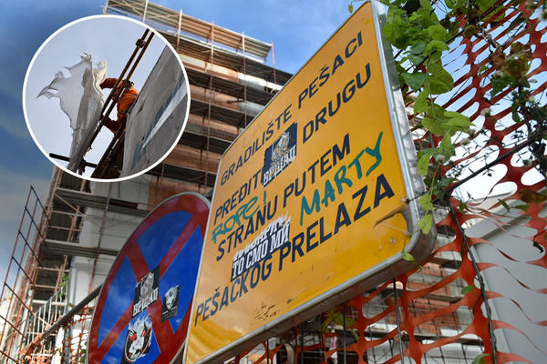 OVDE JE NEKO DETE MOGLO DA STRADA! Na Dorćolu SKELA SAMO ŠTO NIJE PALA SA ZGRADE