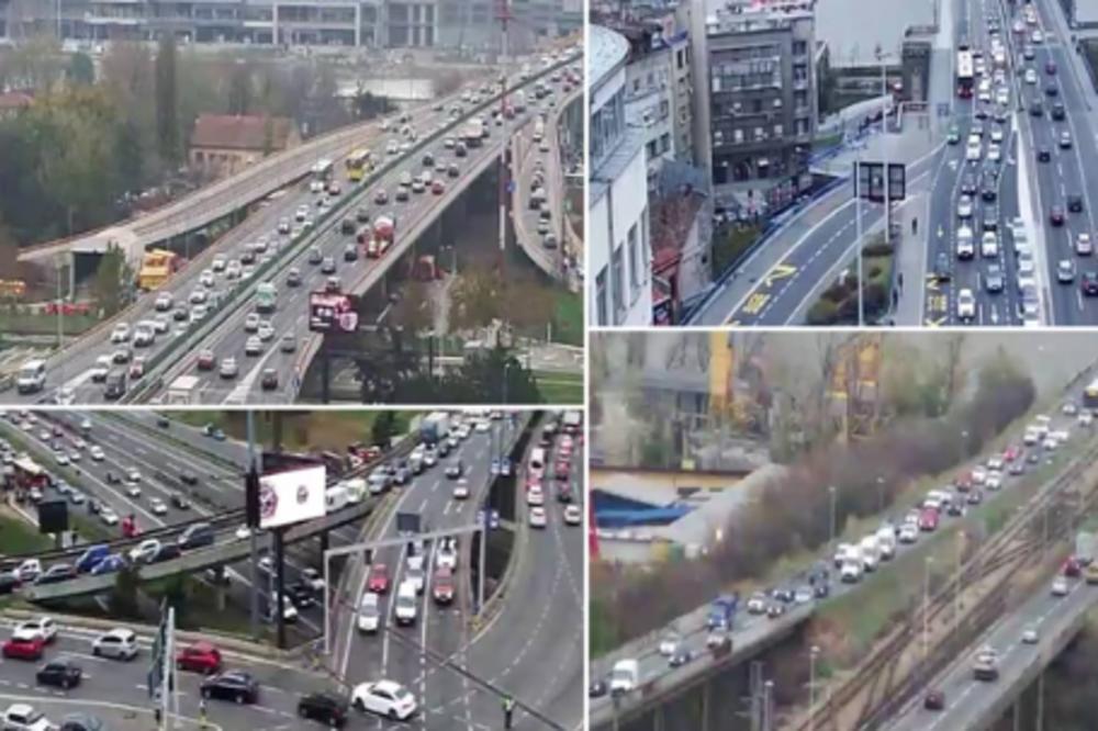 OVAKVA JE SITUACIJA OD JUTROS U GRADU: Taksisti javljaju koje su tačke NAJKRITIČNIJE (FOTO)