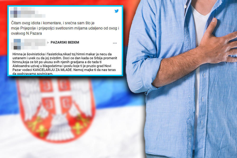 UVEK ĆU ZVIŽDATI SRPSKOJ FAŠISTIČKOJ HIMNI Tip iz Novog Pazara toliko mrzi Srbiju da to boli! KOMENTARI SU BRUTALNI