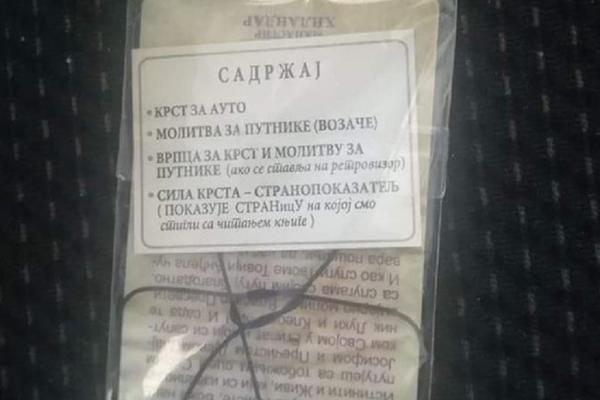 U PRODAJI KRST ZA VOZAČE! Uz njega dobijate molitvu, ali i STRANOPOKAZATELJ! Ceo Tviter pokušava da odgonetne OVO
