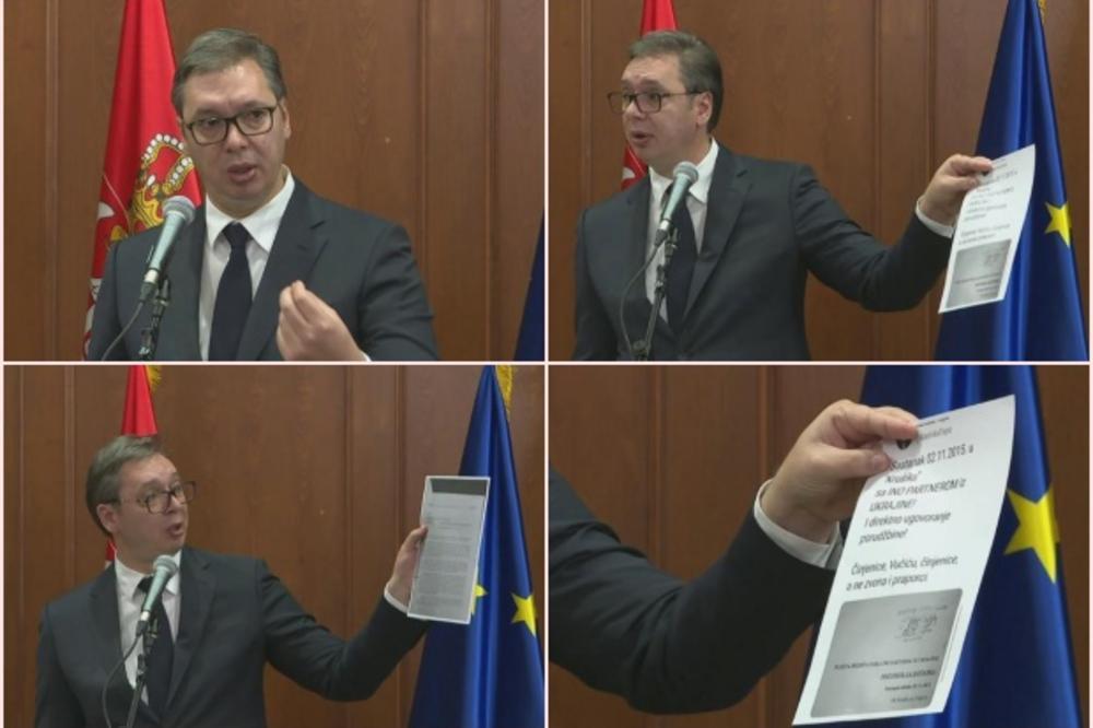 VUČIĆ RASKRINKAO ĐILASA! Pokazao je JAVNO DOKUMENT i rekao istinu o PRODAJI SRPSKIH GRANATA Ukrajini