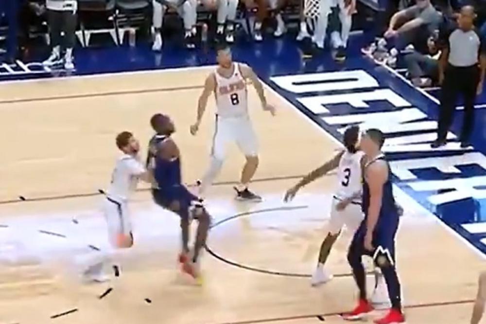 JOKIĆ SE ŠETKAO REKETOM KAO DA GA BOLI UVO ZA SVE: Onda je dao koš levom rukom o kome svi pričaju!